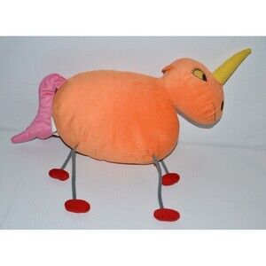 Ikea Sagoskatt Orange Unicorn Plush Soft Toy 20" 7596 Stuffed animal